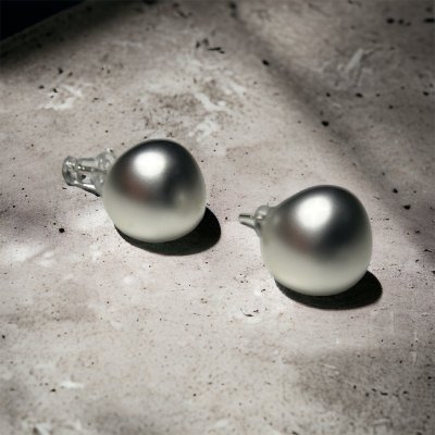 KOLCZYKI SMALL BALL STAL NIERDZEWNA SREBRNE