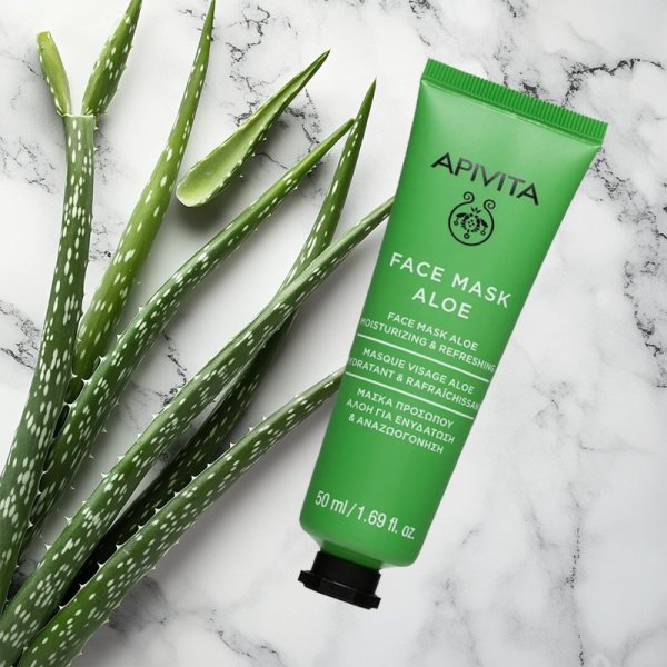 APIVITA MASKA DO TWARZY Z ALOESEM
