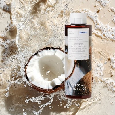 Orzeźwiający żel pod prysznic z wodą kokosową 🥥. Naturalna pielęgnacja skóry.