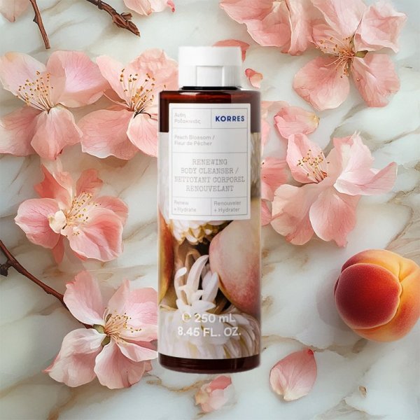KORRES ŻEL DO MYCIA CIAŁA KWIAT BRZOSKWINI
